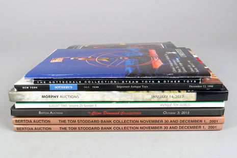 Lot of 8 Auction Catalogs and Magazine: 8 Auction Catalogs and Magazine: Cristies, L. S. Wilkinson Collection; Barret, Gotschalk Collection; Sotheby's, Carol Andersen Collection; Morphy, Peter Brown Collection; (2) Bertoia, Tom Stoddard Col