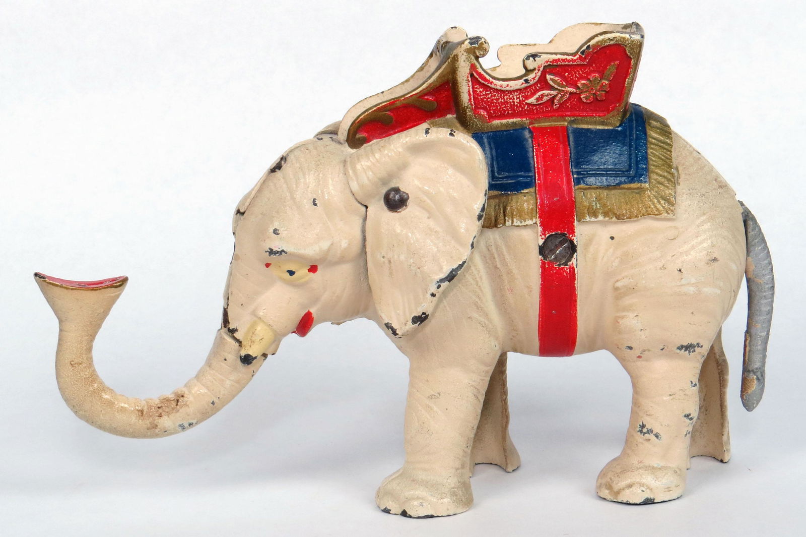CI Elephant, Pull Tail Mechanical Bank (1 of 2)
