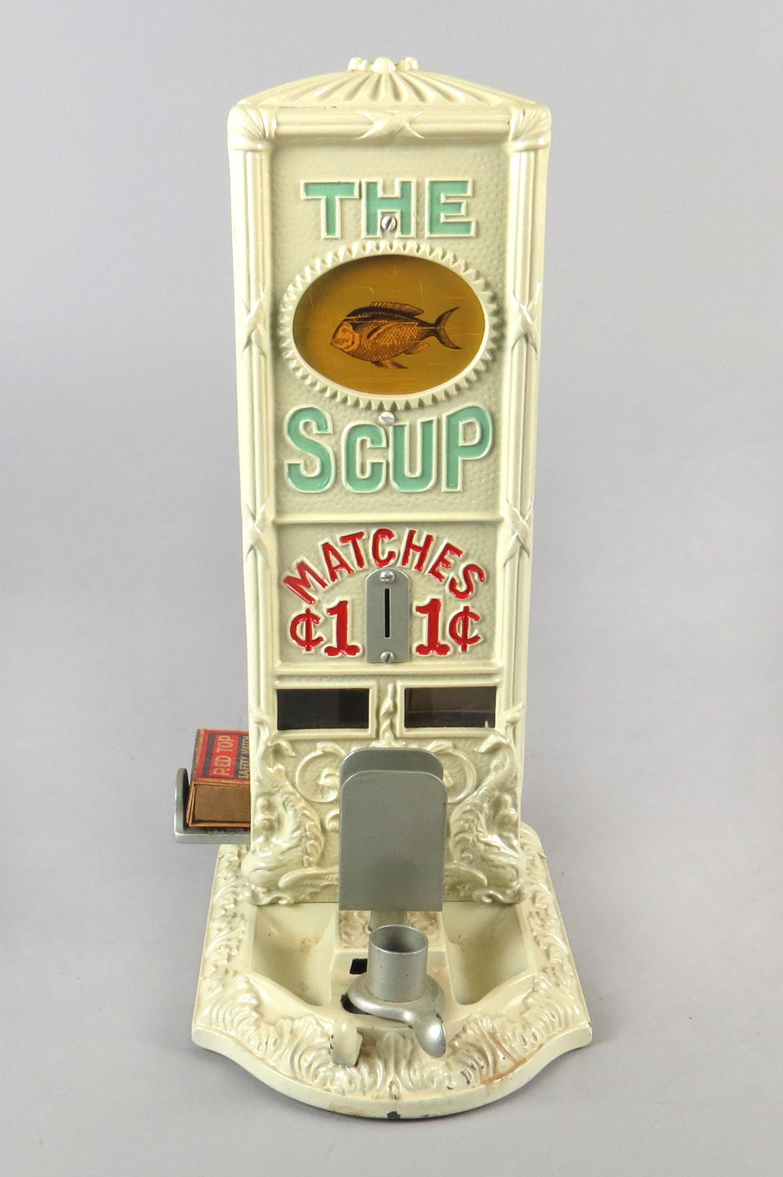 Metal/Glass "The Scup" Coin Operated Match Dispenser (1 of 4)