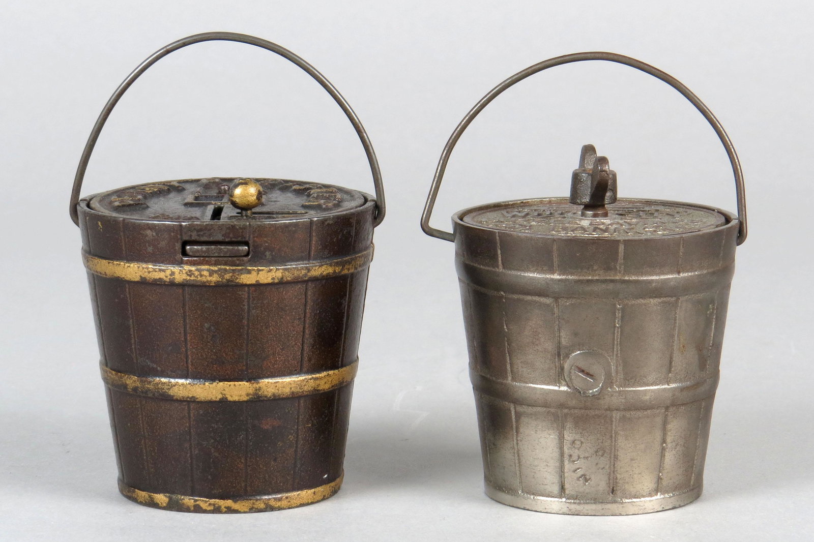 Lot of 2 CI Pail Banks (1 of 3)