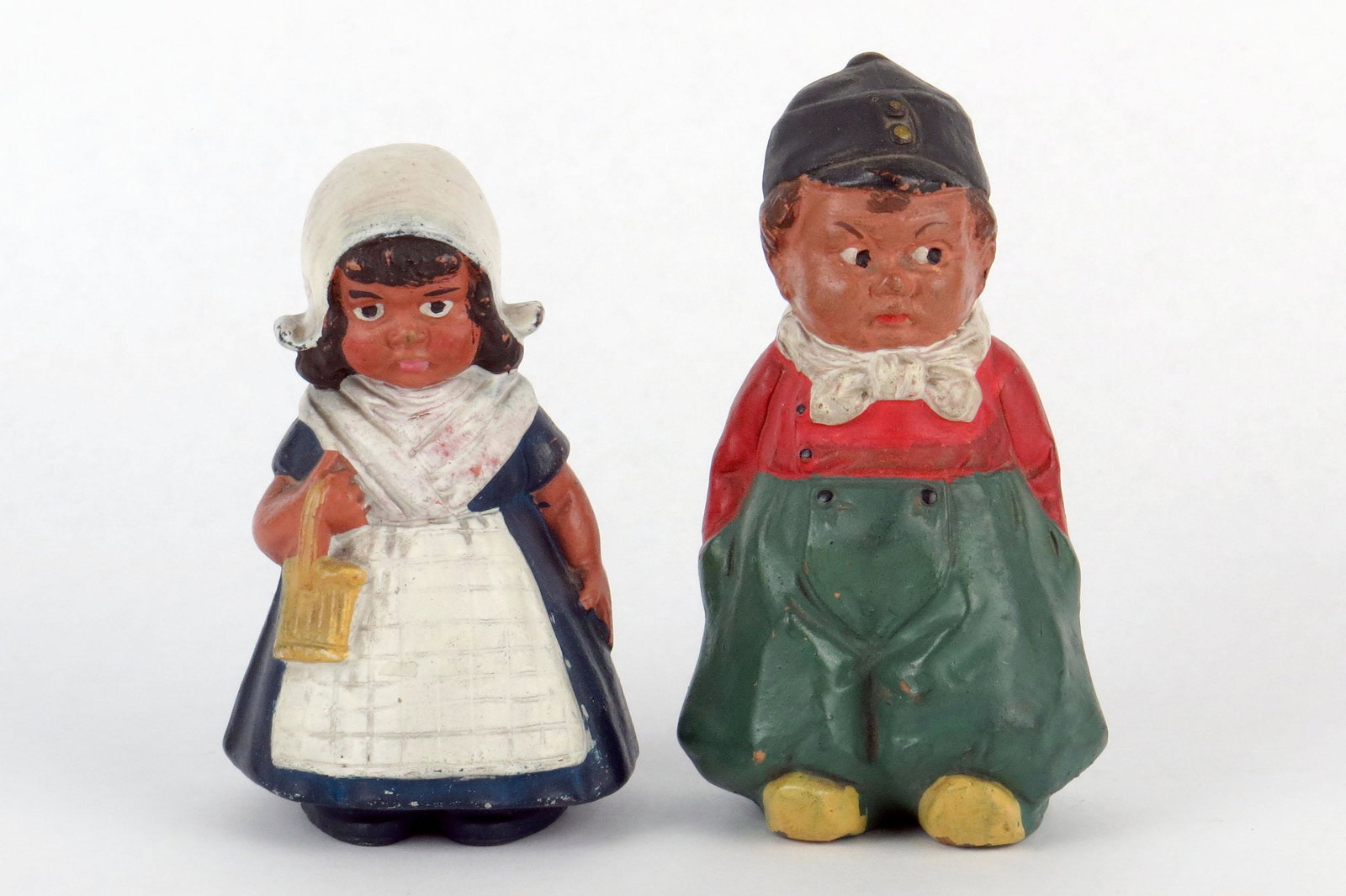Ceramic Dutch Girl and Boy Banks (1 of 3)