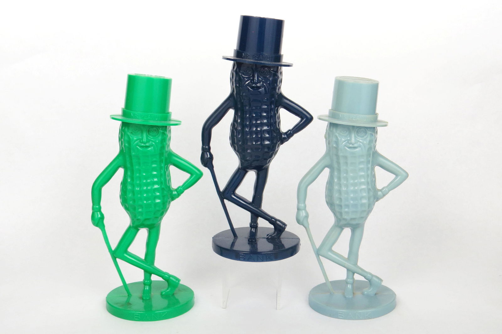 Lot of 3 Plastic "Mr. Peanut Bank"(s) (1 of 2)