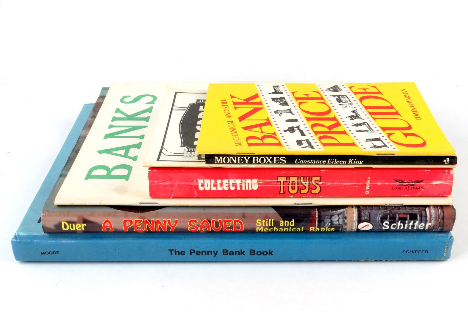 Lot of 7 Bank and Toy Related Reference Books (1 of 1)