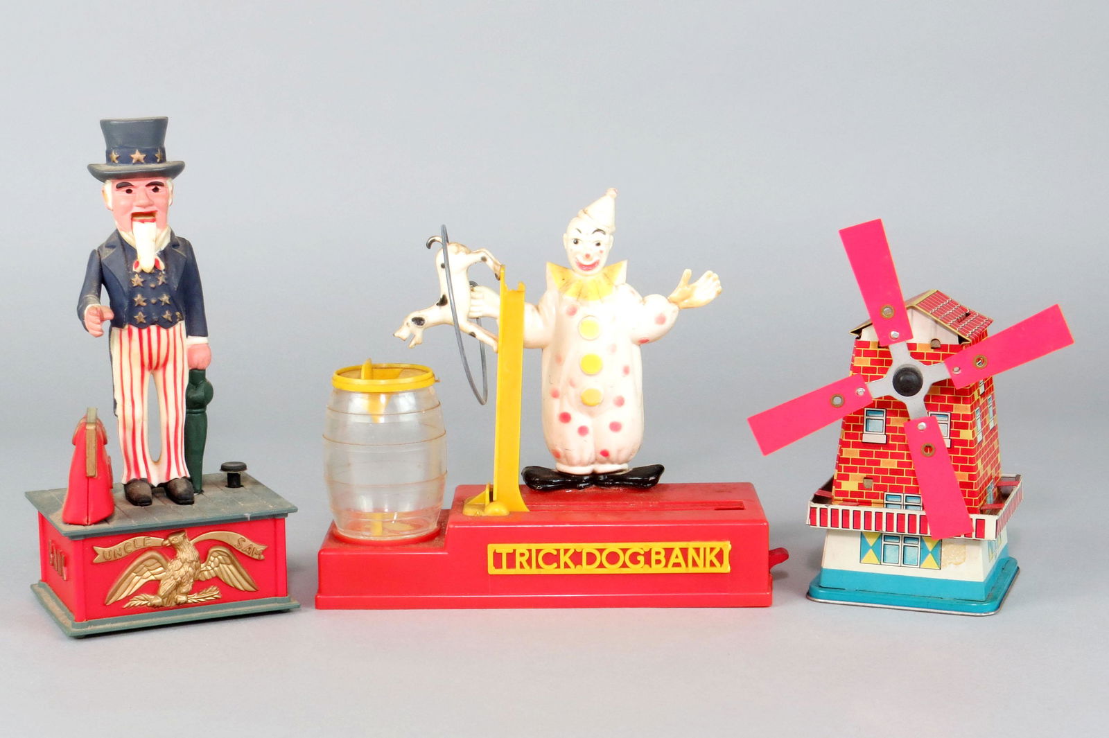 Lot of 3 Mechanical Banks (1 of 2)