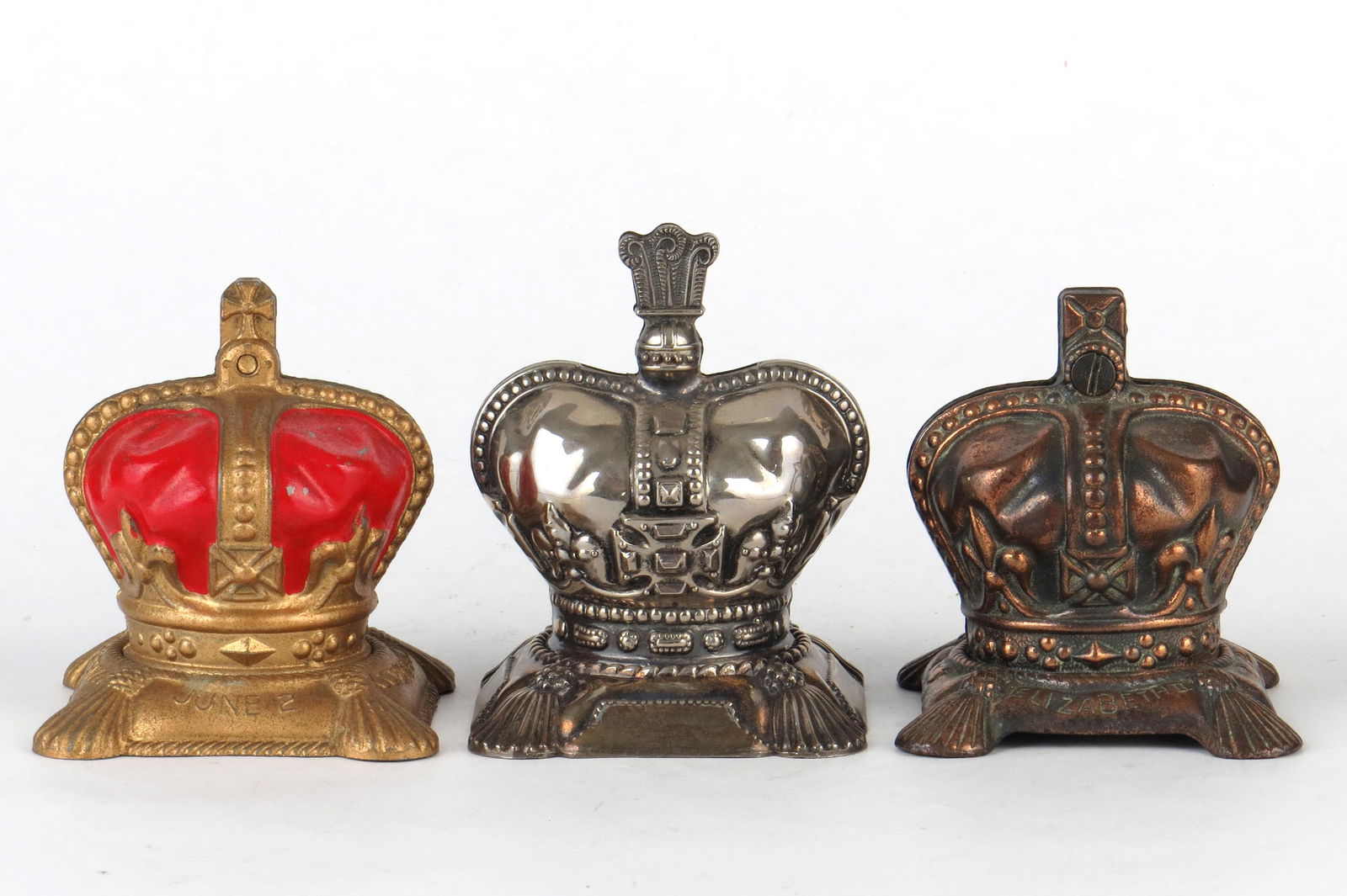 Lot of 3 English Crown Banks (1 of 4)