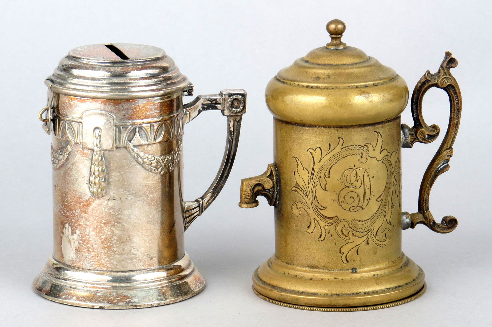 Lot of 2 Stein Type Banks (1 of 2)