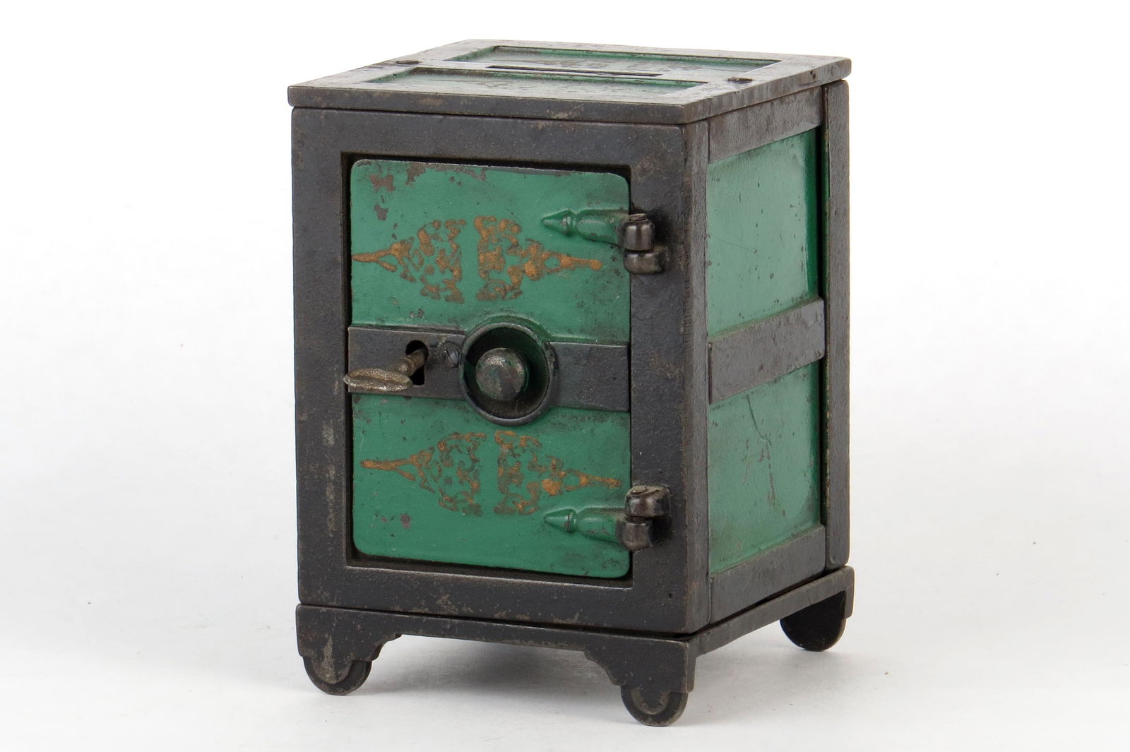 Decorated Two Panel Safe Bank (1 of 3)