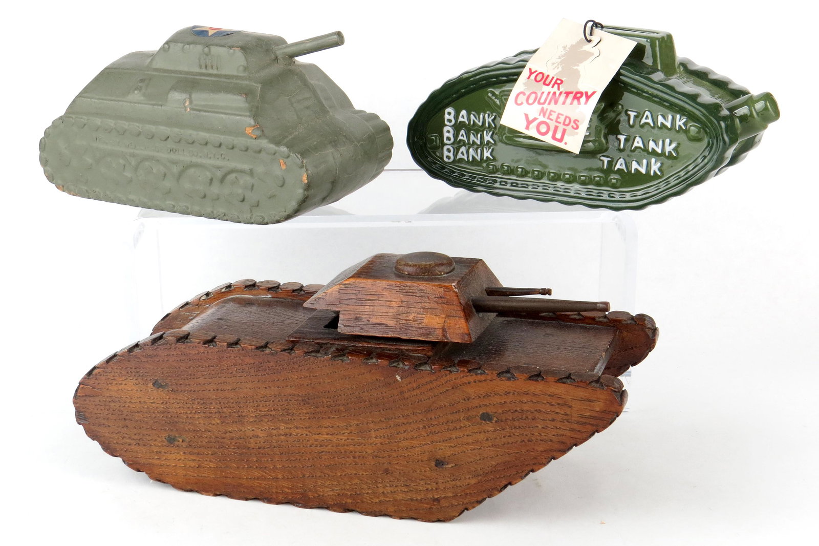 Lot of 3 Tank Banks (1 of 2)