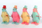 Lot of 4 Penguin w/Cane Banks