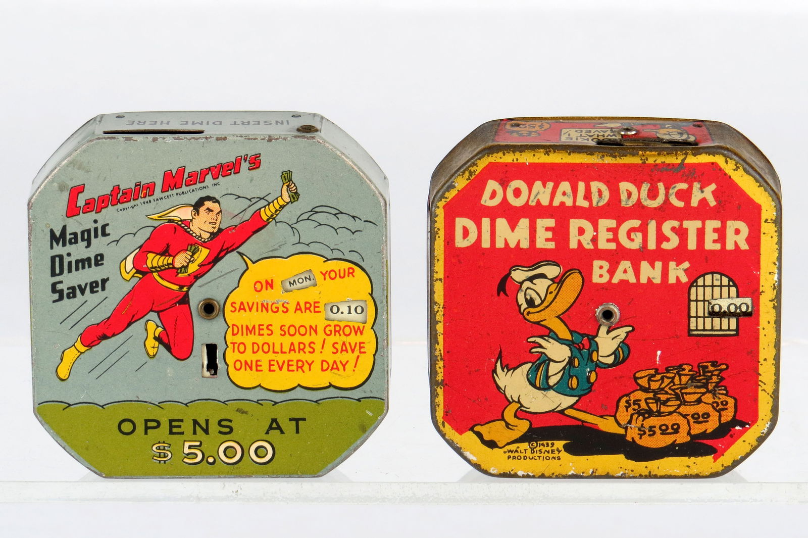 Lot of 2 Dime Register Banks (1 of 3)