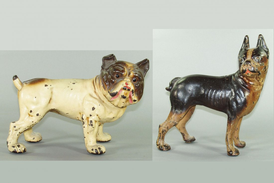 Lot of 2 Doorstops: Bulldog; Boxer - CI: Lot of 2 Doorstops: Bulldog; Boxer - CI
