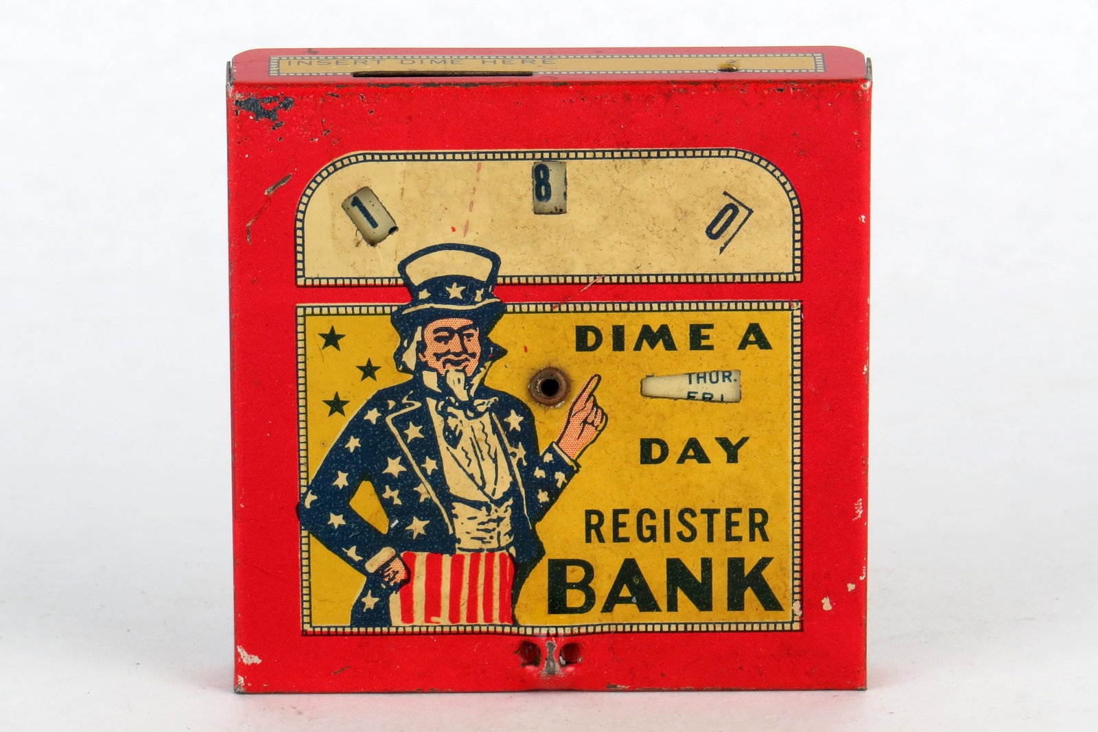 Uncle Sam "Dime a Day Register Bank" (1 of 2)