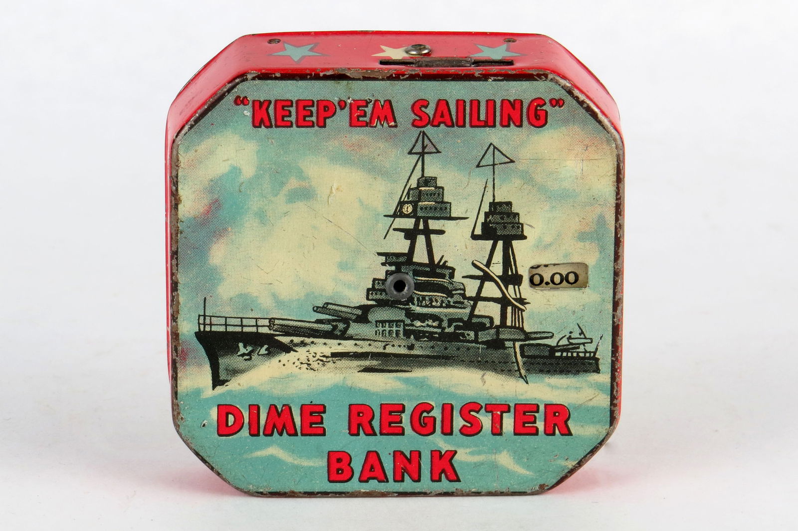 Keep 'em Sailing Dime Register Bank (1 of 2)