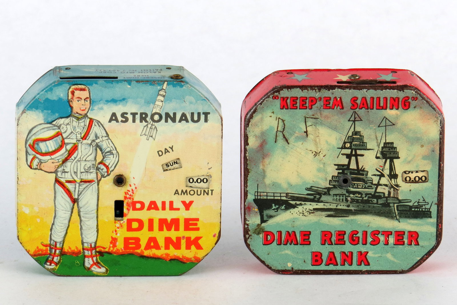 Lot of 2 Dime Register Banks (1 of 2)