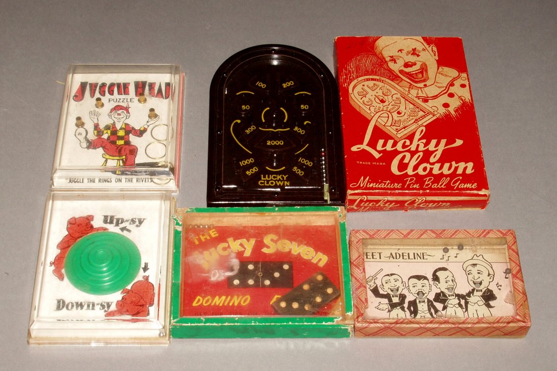 Lot of 5 Misc. Hand Held Dexterity Puzzles: 5 Misc. Hand Held Dexterity Puzzles, 1 is in original box