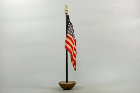 Cast Iron "Can't Be Kept Down" Flag Pwt.: "Can't Be Kept Down" CI Flag Pwt.