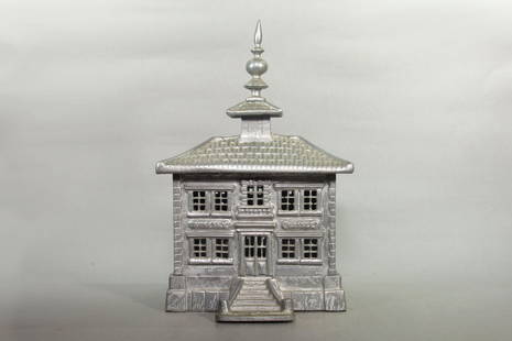 "Bureaux Caisse" Bank, aluminum: "Bureaux Caisse" Bank, aluminum