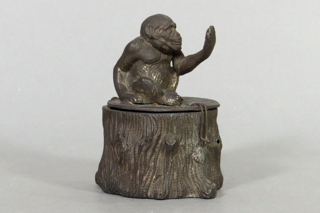 Monkey on Tree Stump, Spelter Bank (1 of 2)