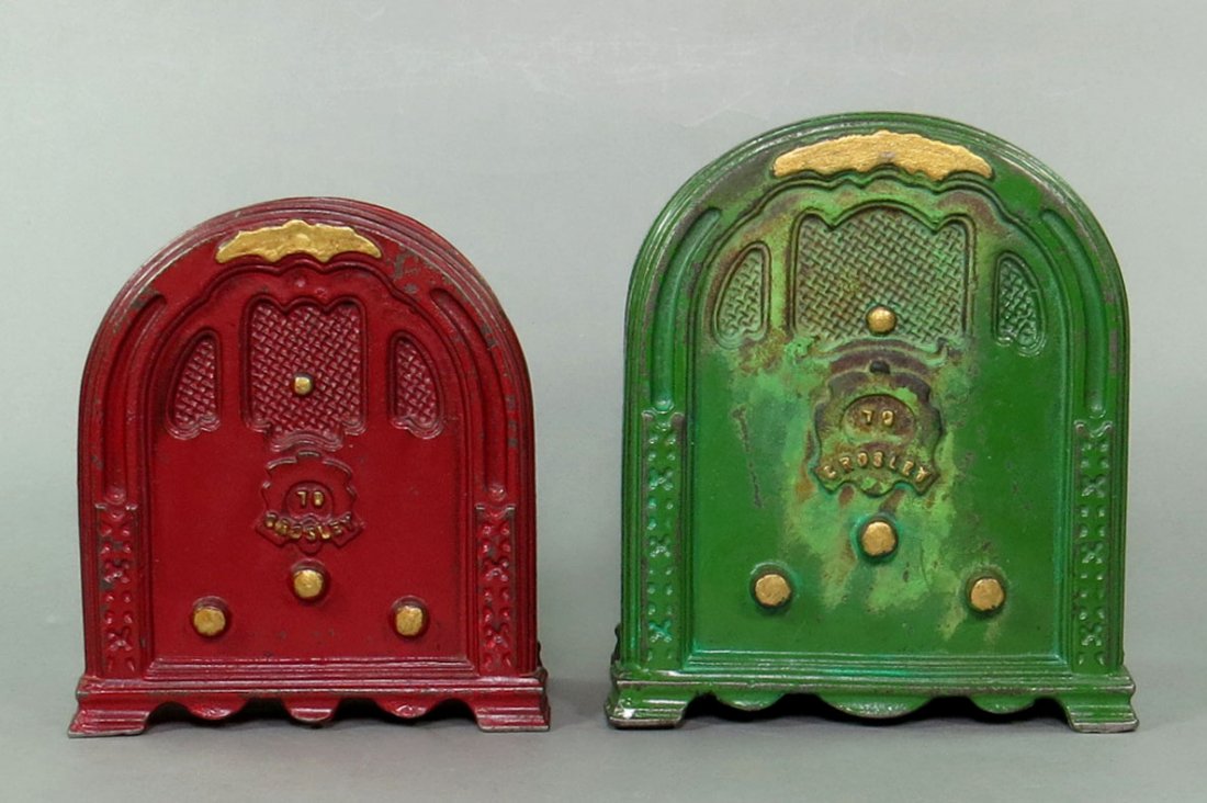 Lot of 2 CI "Crosley" Radio Banks (1 of 3)