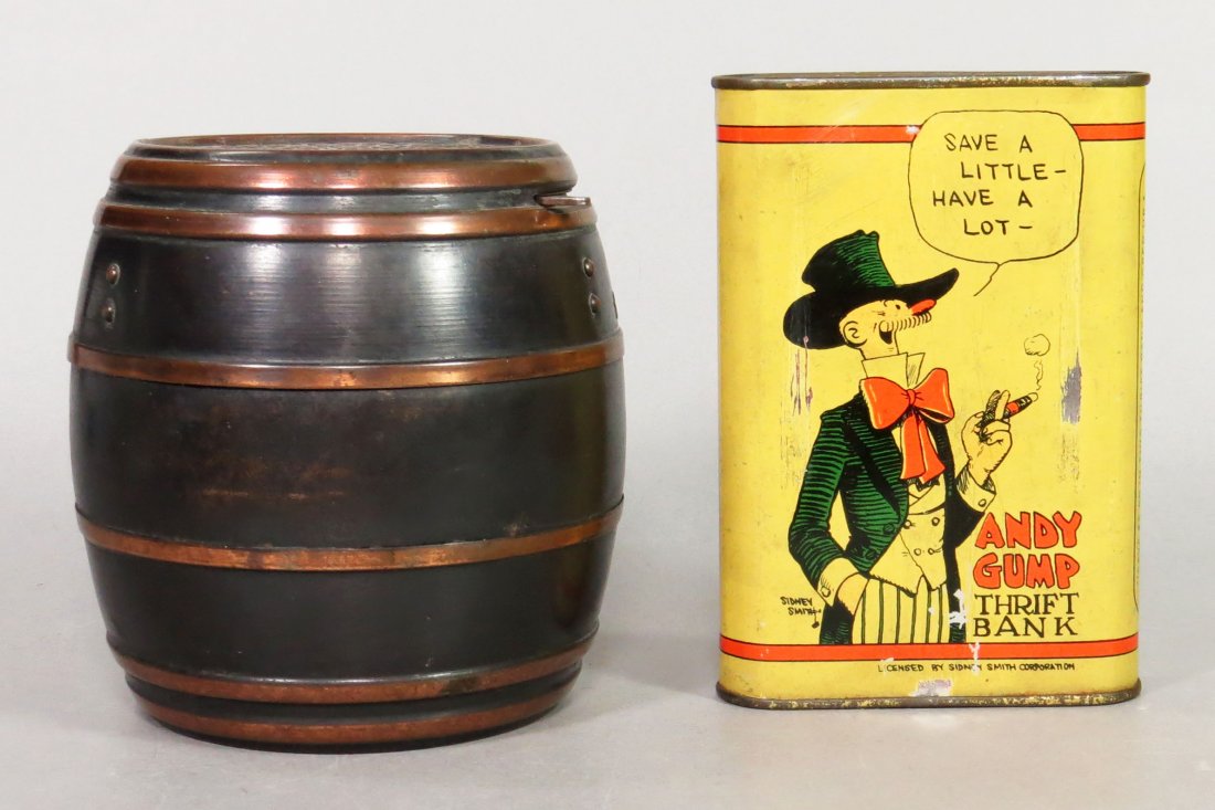 Lot of 2 Misc. Tin Banks (1 of 3)