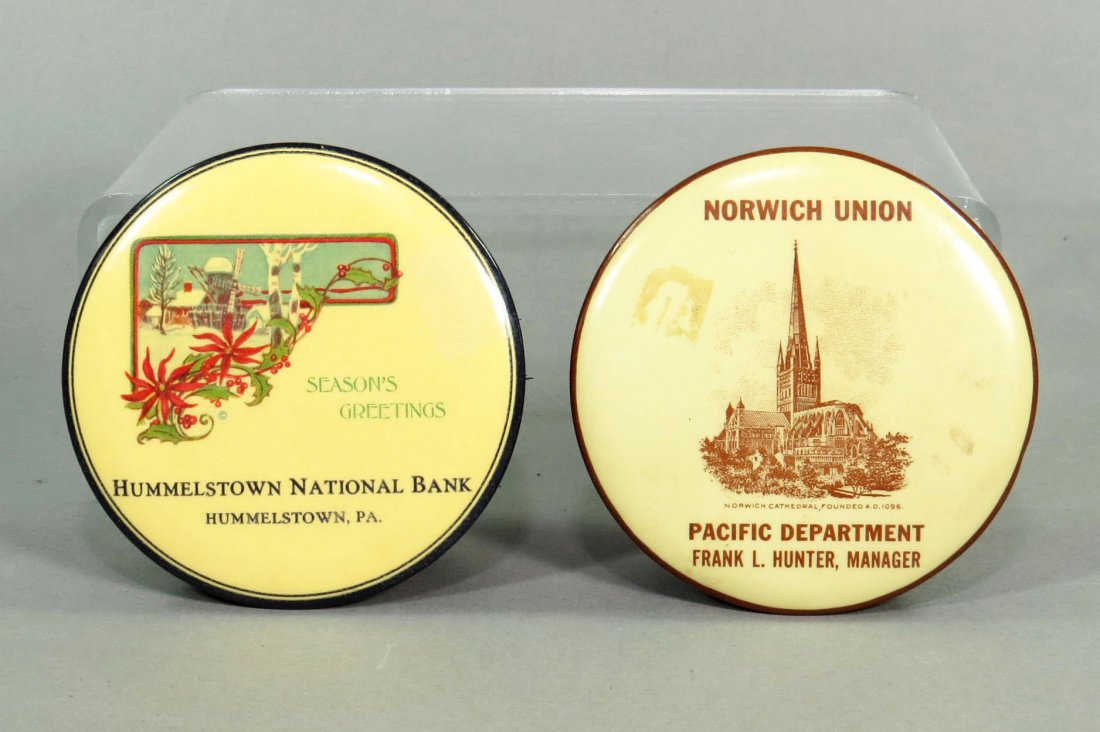 Lot of 2 Celluloid Adv. Brushes (1 of 1)