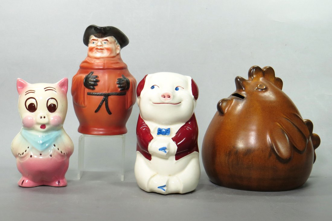 Lot of 4 Ceramic Banks (1 of 3)