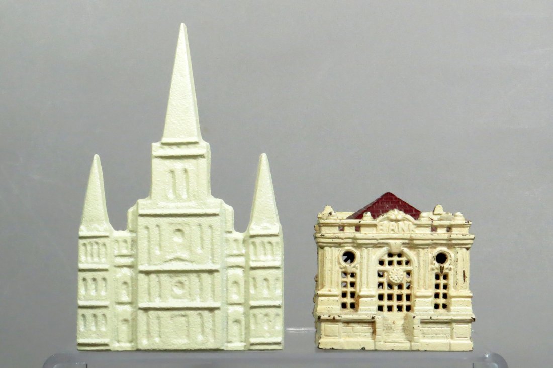 Lot of 2 Modern Cast Iron Banks (1 of 2)