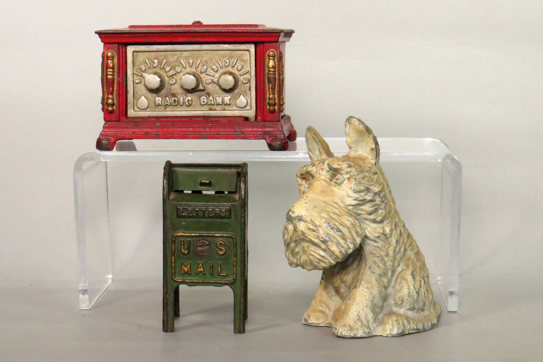 Lot of 3 Misc. CI and Pot Metal Banks (1 of 2)