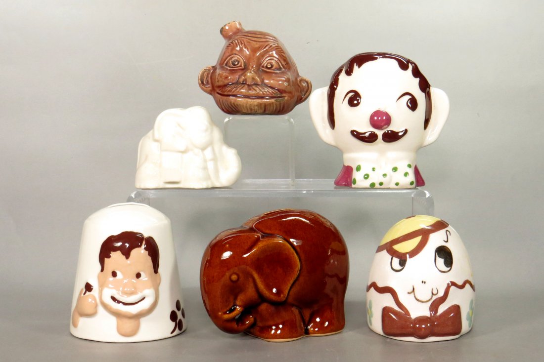 Lot of 6 Misc. Ceramic Banks (1 of 2)