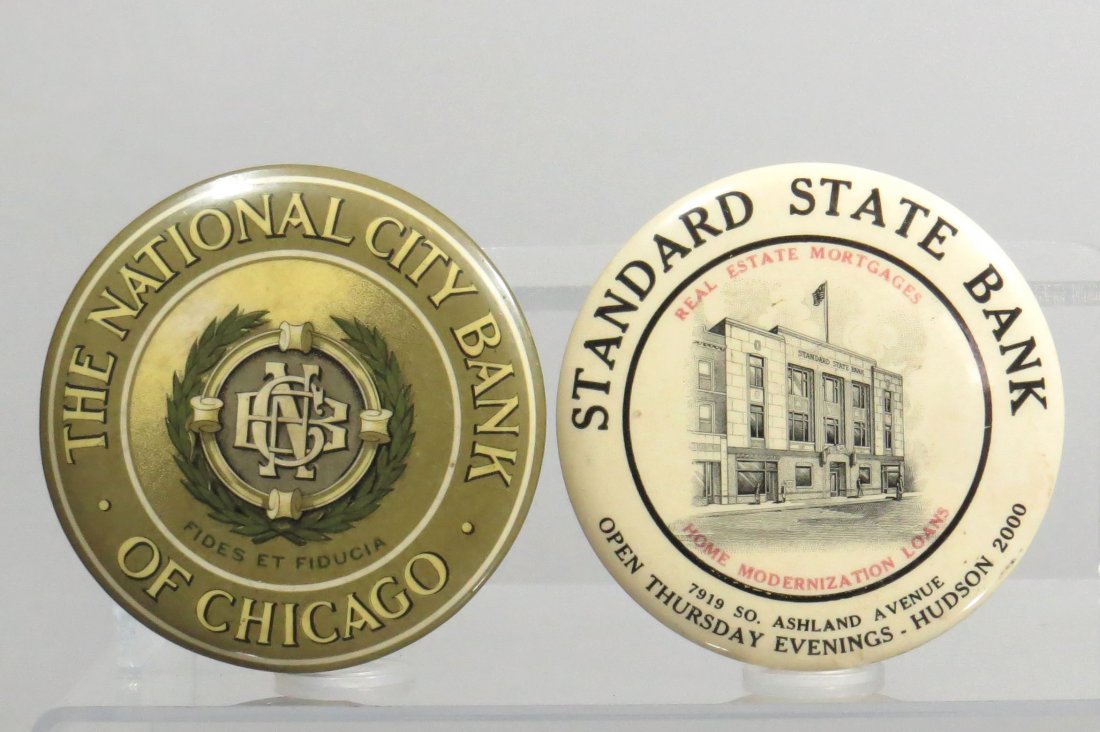 Lot of 2 Celluloid Adv. Mirrors (1 of 1)