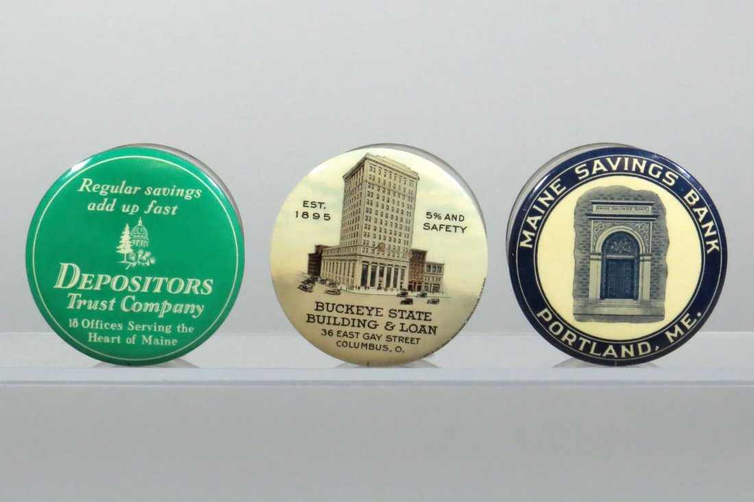 Lot of 3 Celluloid Non-footed Fat Banks (1 of 1)