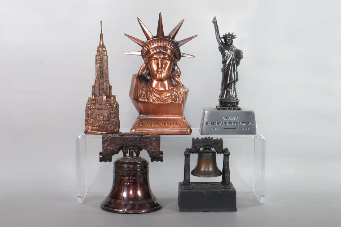 Lot of 5 Pot Metal Banks (1 of 2)