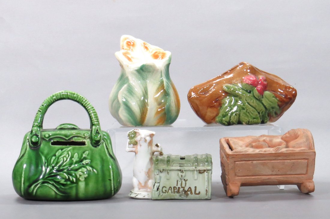 Lot of 5 Misc. Ceramic Banks (1 of 3)