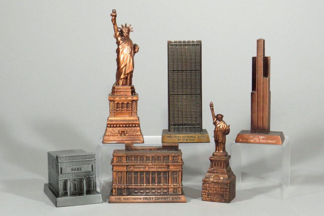 Lot of 6 Building Banks (1 of 3)