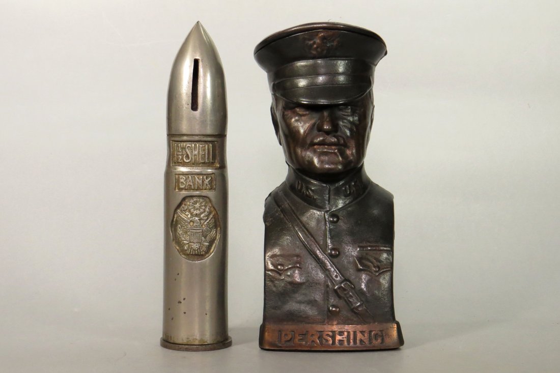 Lot of 2 WWI CI Banks (1 of 2)