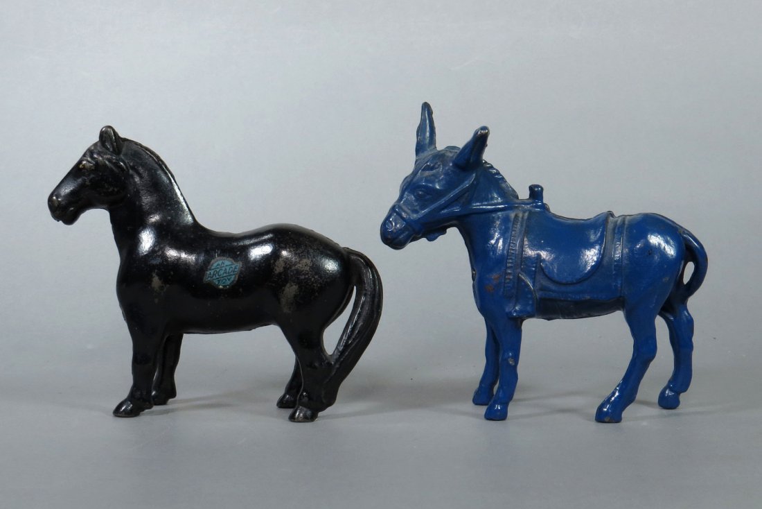 Lot of 2 CI Animal Banks (1 of 2)