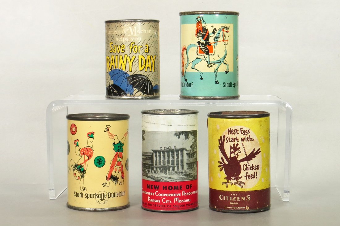 Lot of 5 Misc. Adv. Banks (1 of 2)