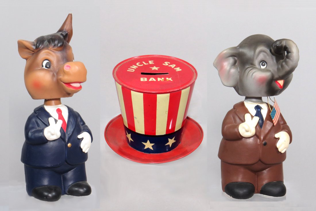 Lot of 3 Political Banks (1 of 1)