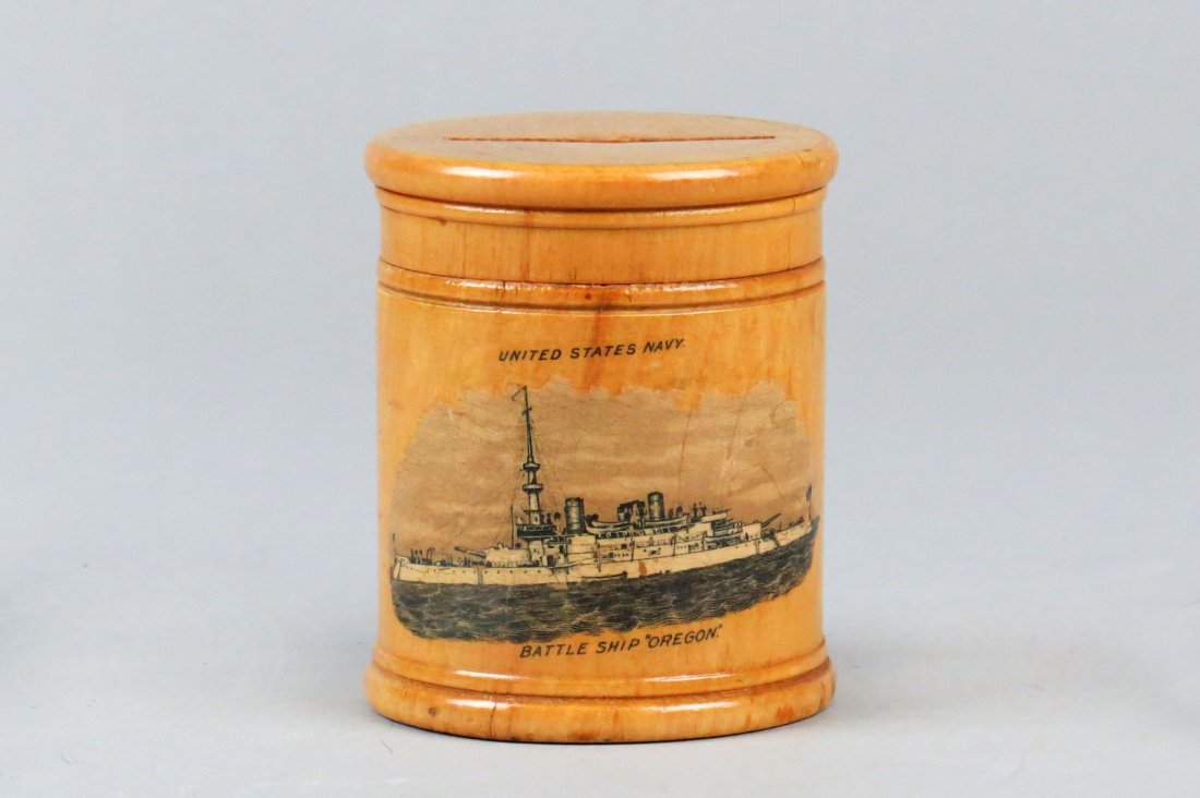 Wood, "United States Navy Battle Ship "Oregon"" Bank (1 of 1)