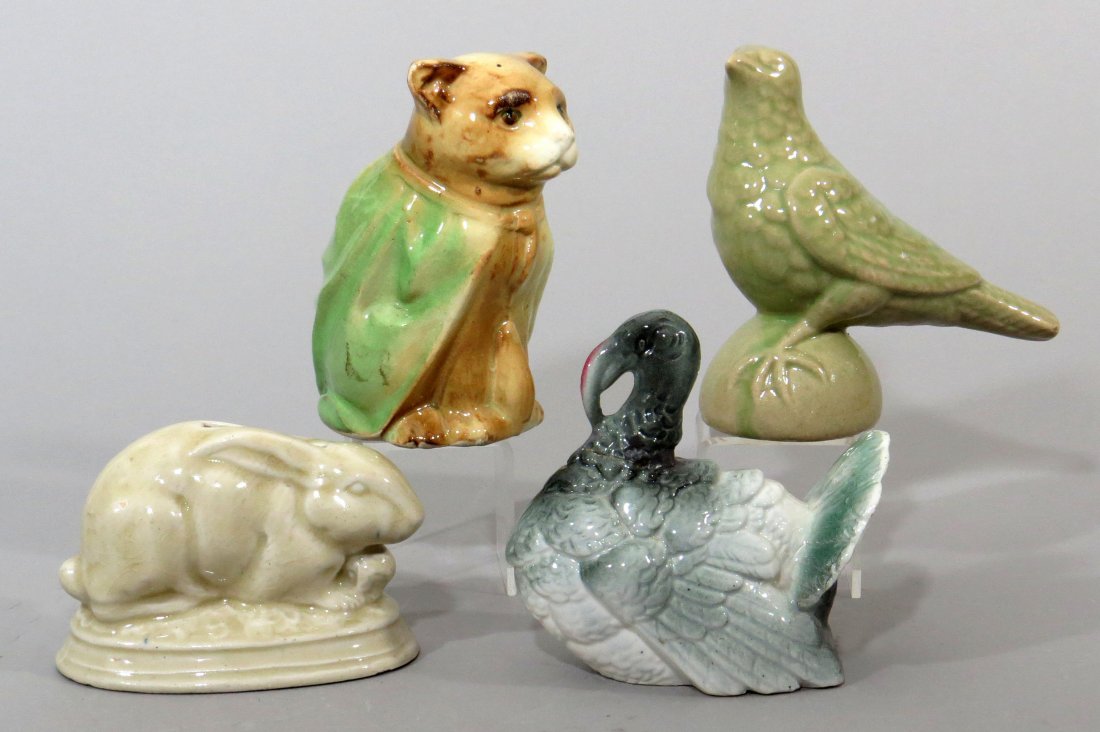 Lot of 4 Ceramic Animal Banks (1 of 3)
