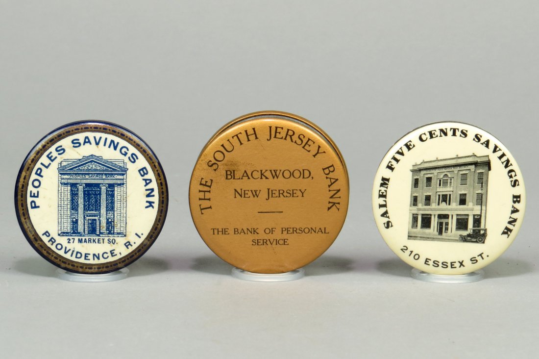 Lot of 3 Celluloid Pocket Banks (1 of 2)