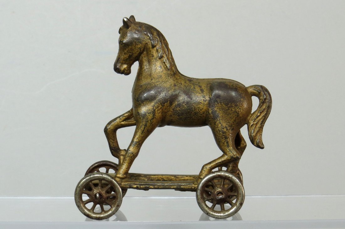 CI Horse on Wheels Bank (1 of 2)