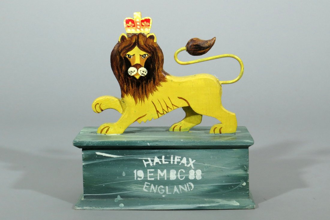 Wood 1988 Lion EMBC Mechanical Bank (1 of 2)