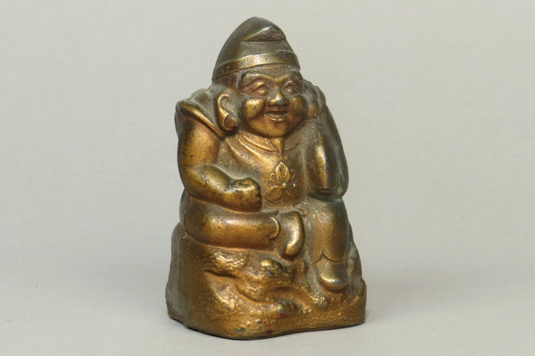 Lead Ebisu (God of Candor) Bank: Ebisu (God of Candor) Bank, Lead, 3 1/2", M66