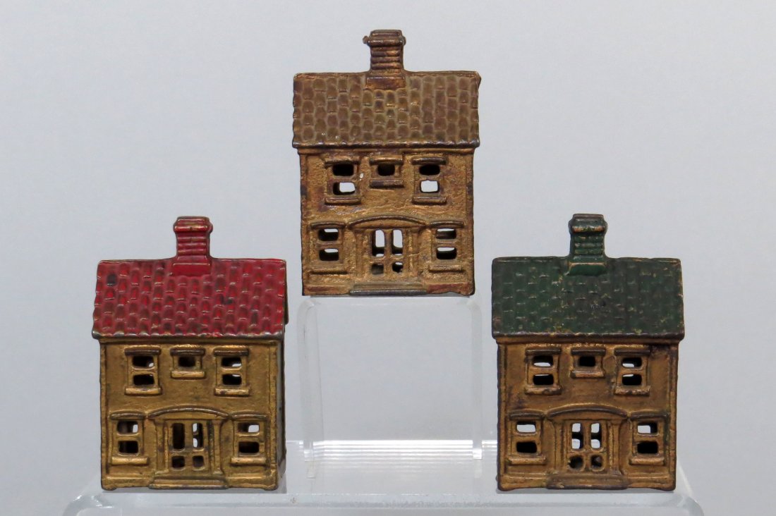 Lot of 3 Two Story House Banks (1 of 2)