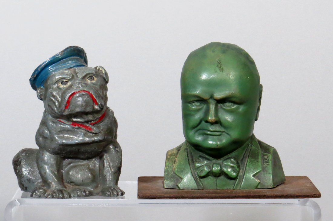 Lot of 2 WWII English Still Bank (1 of 2)