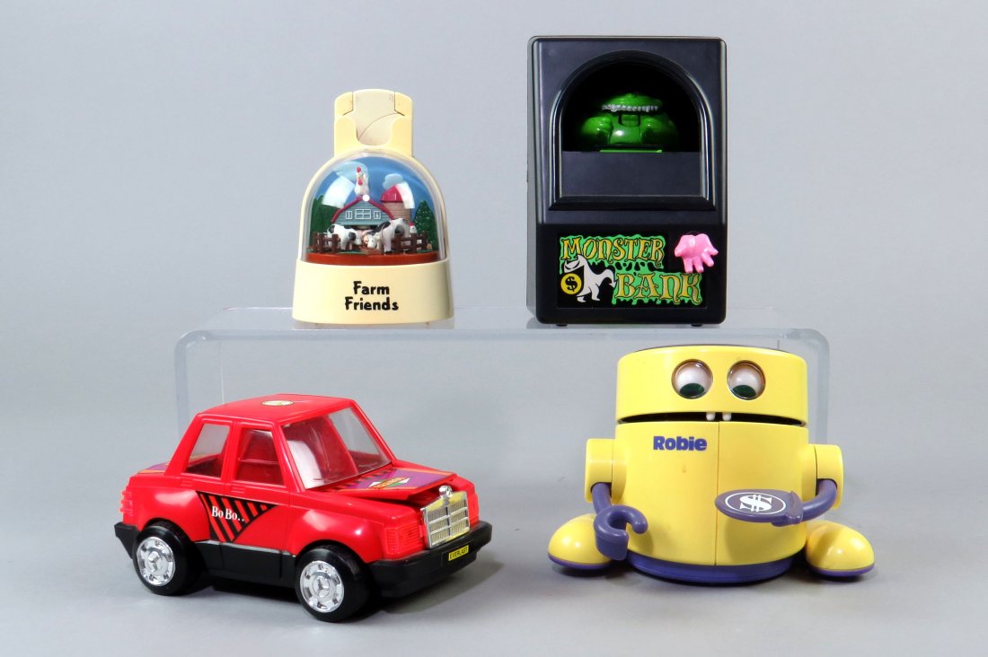 Lot of 4 Plastic Mechanical Banks (1 of 1)