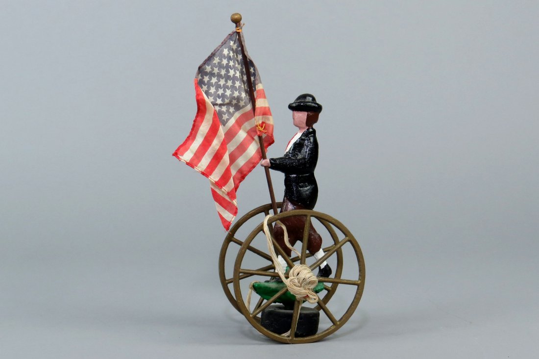 Aluminum Patriotic Figure w/Flag Pull Toy (1 of 2)