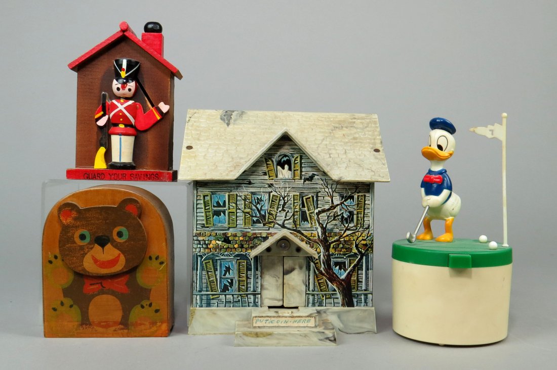 Lot of 4 Misc. Mechanical-type Banks (1 of 1)