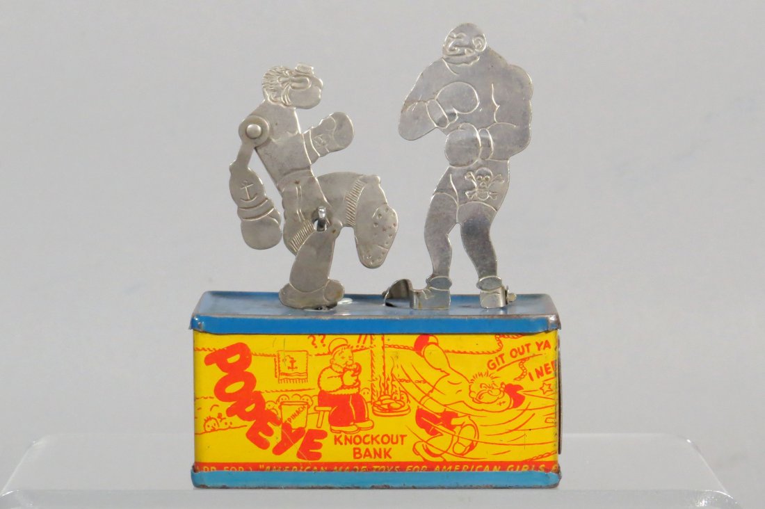 Tin "Popeye Knockout Bank" (1 of 2)